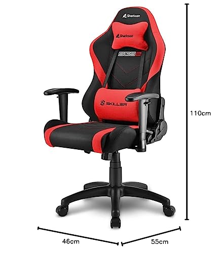 Chaise de Gaming Sharkoon SGS2 Jr Rouge pour Enfants