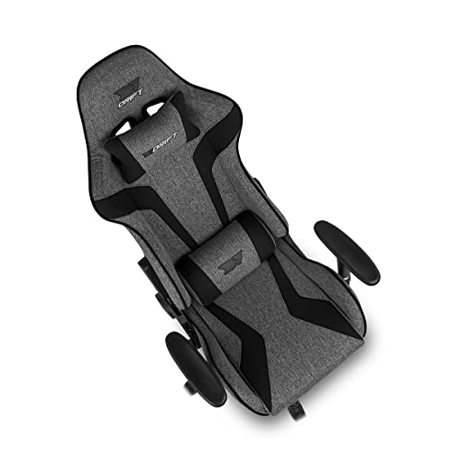 Chaise de Jeu DRIFT GAMING DR90DGB – Tissu, Accoudoirs 2D, Inclinaison
