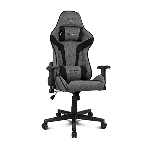Chaise de Jeu DRIFT GAMING DR90DGB – Tissu, Accoudoirs 2D, Inclinaison