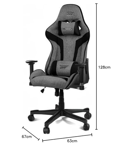 Chaise de Jeu DRIFT GAMING DR90DGB – Tissu, Accoudoirs 2D, Inclinaison