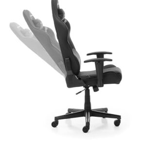 Chaise de Jeu DXRacer Prince L PF132, Tissu Déperlant, Noir
