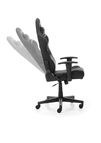 Chaise de Jeu DXRacer Prince L PF132, Tissu Déperlant, Noir