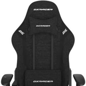 Chaise de Jeu DXRacer Prince L PF132, Tissu Déperlant, Noir