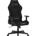 Chaise de Jeu DXRacer Prince L PF132, Tissu Déperlant, Noir