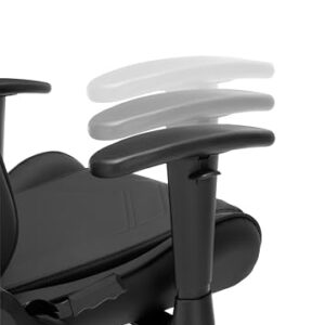 Chaise de Jeu DXRacer Prince L PF132, Tissu Déperlant, Noir