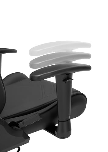 Chaise de Jeu DXRacer Prince L PF132, Tissu Déperlant, Noir