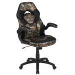 Chaise de Jeu Ergonomique Flash Furniture Camouflage avec Accoudoirs Réglables