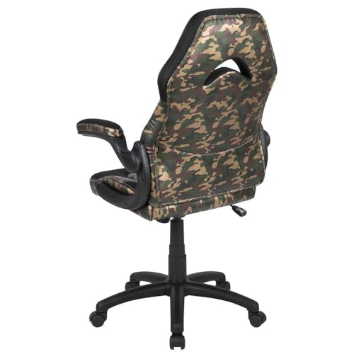 Chaise de Jeu Ergonomique Flash Furniture Camouflage avec Accoudoirs Réglables