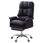 Chaise de Jeu Ergonomique JSLJJBD Noir avec Repose-Pieds et Inclinable