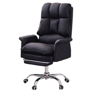 Chaise de Jeu Ergonomique JSLJJBD Noir avec Repose-Pieds et Inclinable