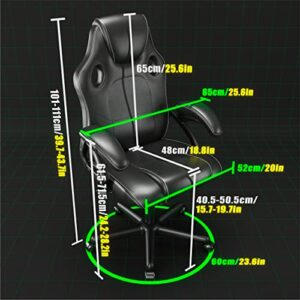 Chaise de Jeu Ergonomique Play Haha – Bureau et Ordinateur (Noir)