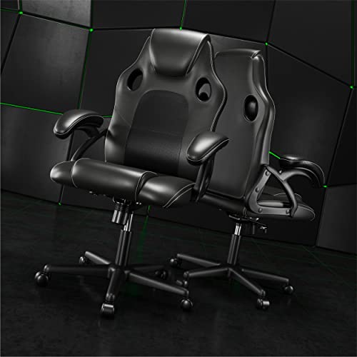Chaise de Jeu Ergonomique Play Haha – Bureau et Ordinateur (Noir)