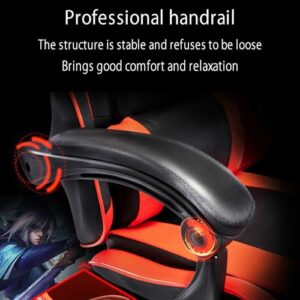 Chaise de Jeu Ergonomique Réglable 360° avec Accoudoirs et Coussins Confortables