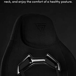 Chaise de Jeu Ergonomique SENSE7 Vanguard avec Coussins Ajustables – Noir