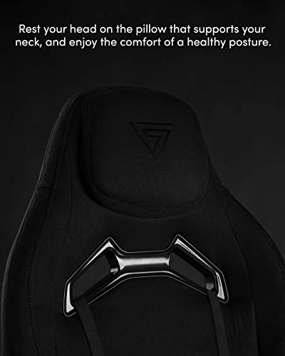 Chaise de Jeu Ergonomique SENSE7 Vanguard avec Coussins Ajustables – Noir