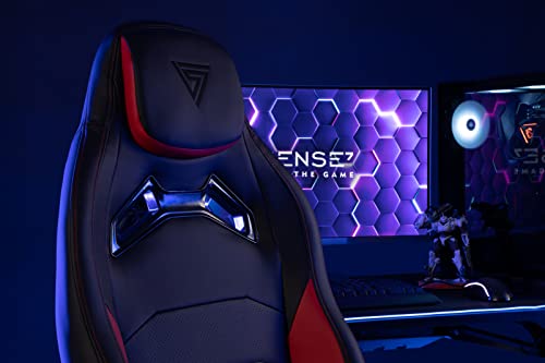 Chaise de Jeu Ergonomique SENSE7 Vanguard avec Coussins Ajustables – Noir