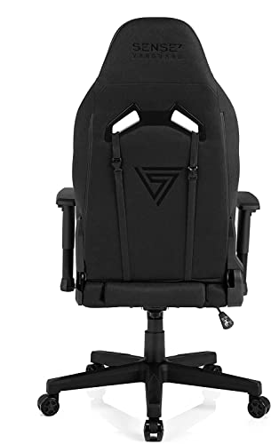 Chaise de Jeu Ergonomique SENSE7 Vanguard avec Coussins Ajustables – Noir