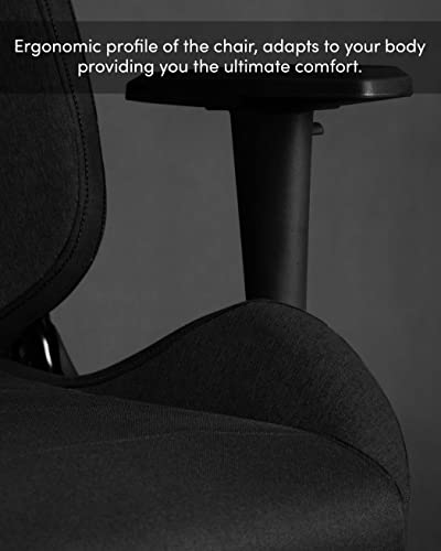 Chaise de Jeu Ergonomique SENSE7 Vanguard avec Coussins Ajustables – Noir