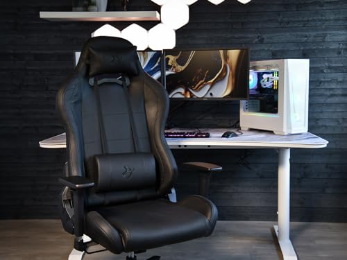 Chaise de Jeu et Bureau Arozzi Torretta Premium SoftSPU™ – Pure Black