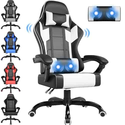 Chaise de bureau ergonomique Airfish avec appui-tête et coussin lombaire, 150 kg