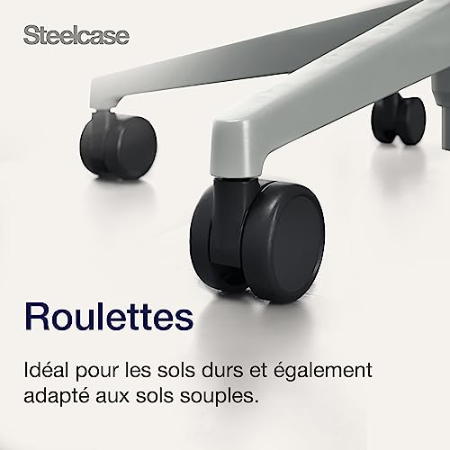 Chaise de bureau ergonomique Steelcase Series 1 avec soutien lombaire et têtière réglable