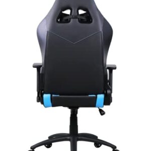 Chaise de gaming Oversteel DIAMOND bleu, simili cuir, accoudoirs 3D, 180° inclinable