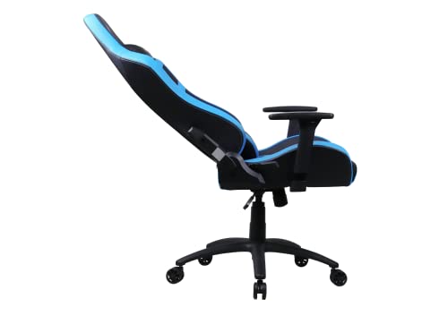 Chaise de gaming Oversteel DIAMOND bleu, simili cuir, accoudoirs 3D, 180° inclinable