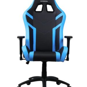 Chaise de gaming Oversteel DIAMOND bleu, simili cuir, accoudoirs 3D, 180° inclinable