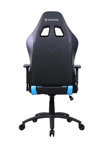 Chaise de gaming Oversteel DIAMOND bleu, simili cuir, accoudoirs 3D, 180° inclinable