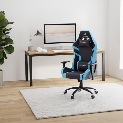 Chaise de gaming Oversteel DIAMOND bleu, simili cuir, accoudoirs 3D, 180° inclinable