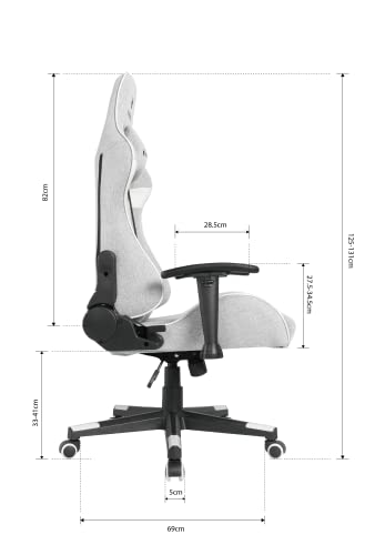 Chaise de gaming Oversteel ULTIMET – Tissu respirant, réglable, 120Kg