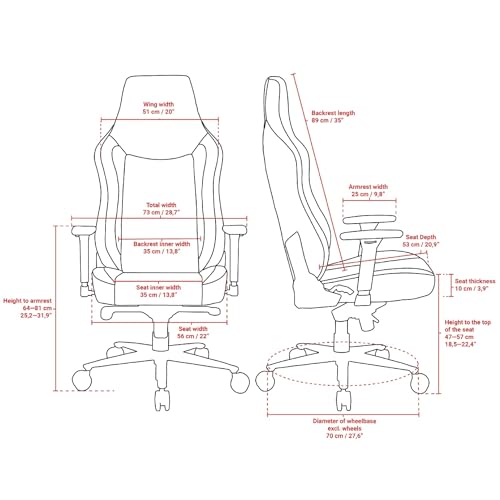 Chaise de jeu Arozzi Vernazza Vento™ en gris foncé