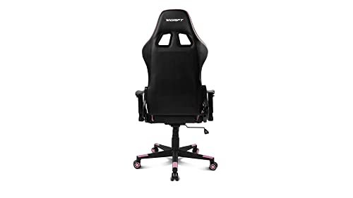 Chaise de jeu DRIFT GAMING DR175PINK – Similicuir, accoudoirs 2D, coussins inclus