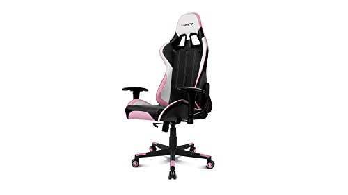 Chaise de jeu DRIFT GAMING DR175PINK – Similicuir, accoudoirs 2D, coussins inclus