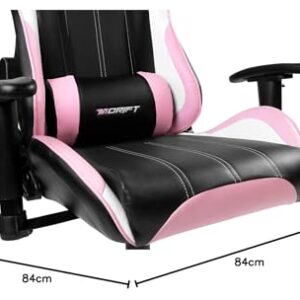 Chaise de jeu DRIFT GAMING DR175PINK – Similicuir, accoudoirs 2D, coussins inclus
