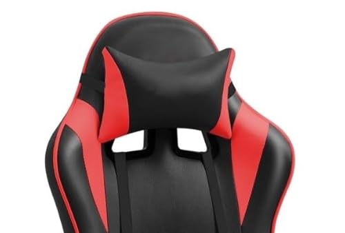 Chaise de jeu ergonomique IZTOSS C-noir+rouge avec support lombaire réglable