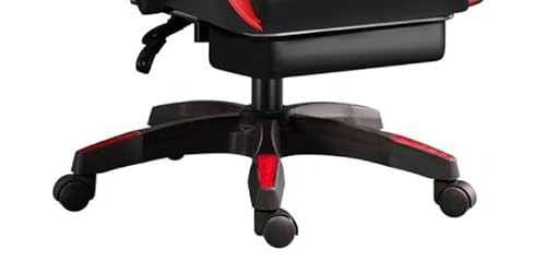 Chaise de jeu ergonomique IZTOSS C-noir+rouge avec support lombaire réglable
