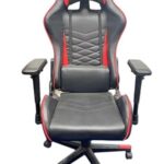 Chaise de jeu ergonomique Utilissimi EDITACASA en cuir PU - Fauteuil Gamer rouge