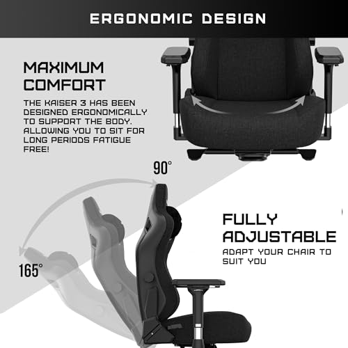 Chaises de jeu Anda Seat Kaiser 3 : ergonomiques, inclinables et en cuir PVC