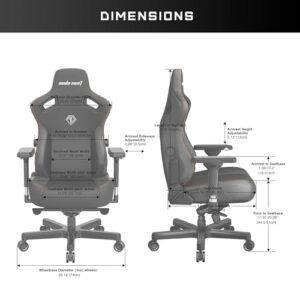 Chaises de jeu Anda Seat Kaiser 3 : ergonomiques, inclinables et en cuir PVC