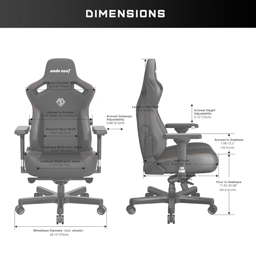 Chaises de jeu Anda Seat Kaiser 3 : ergonomiques, inclinables et en cuir PVC
