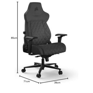 Corsair Chaise de Jeu Noir Taille Unique – Confort Optimal pour Gamers