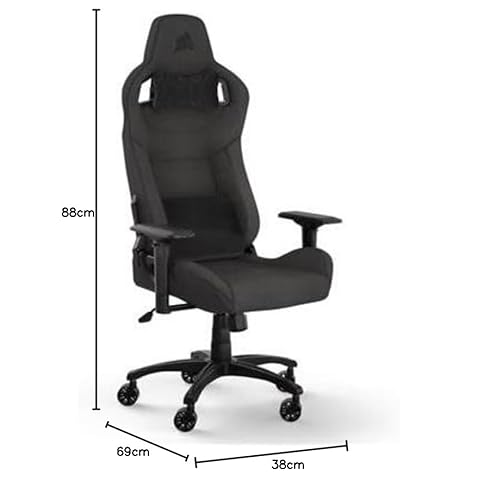 Corsair T3 Rush Gaming Chair en Holzkohle – Taille Unique
