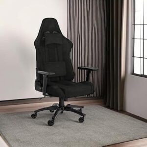 Corsair TC100 RELAXED Fauteuil Gaming Tissu Noir avec Coussins Détachables