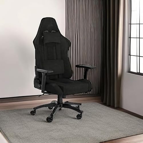Corsair TC100 RELAXED Fauteuil Gaming Tissu Noir avec Coussins Détachables