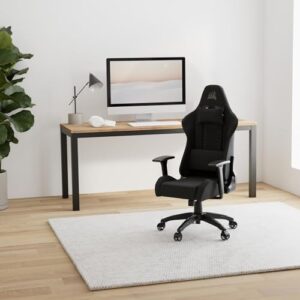 Corsair TC100 RELAXED Fauteuil Gaming Tissu Noir avec Coussins Détachables