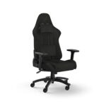 Corsair TC100 RELAXED Fauteuil Gaming Tissu Noir avec Coussins Détachables