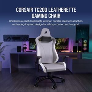 Corsair TC200 Fauteuil Gaming en Cuir Synthétique avec Support Lombaire 4D