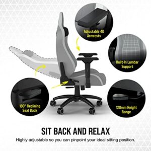 Corsair TC200 Fauteuil Gaming en Cuir Synthétique avec Support Lombaire 4D