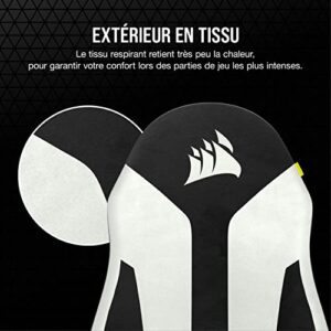 Corsair TC60 FABRIC Fauteuil Gaming Gris – Confort et Ajustabilité Garantie